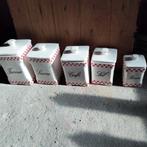 set van 5 vintage potten, Ophalen of Verzenden