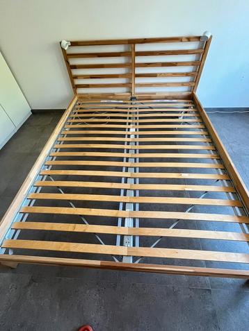 Bed Ikea 160x200cm TARVA + LURÖY lattenbodem, Enlèvement, Comme neuf