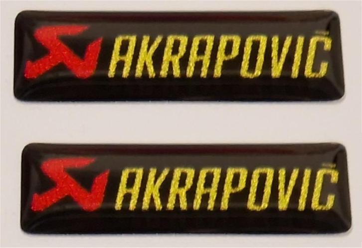 Akrapovic 3D doming sticker set, Motoren, Accessoires | Stickers, Verzenden