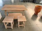 Houten tafel met bijhorende stoelen, Tuin en Terras, Picknicktafels, Ophalen, Nieuw, Rechthoekig, Hout