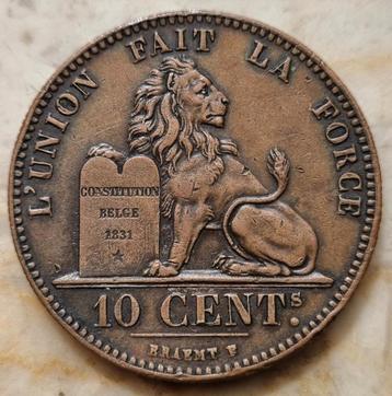 10 Cent 1847/37 (Braemt) Leopold I / Kwaliteit  beschikbaar voor biedingen