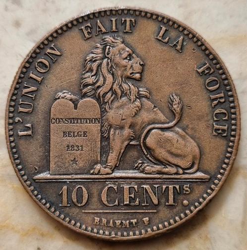 10 Cent 1847/37 (Braemt) Leopold I / Kwaliteit, Postzegels en Munten, Munten | België, Losse munt, Overig, Ophalen of Verzenden