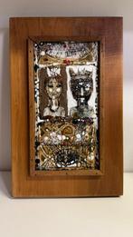Rácz Gábor - Kunst emaille olieverf - koning & koningin, Ophalen, Zo goed als nieuw