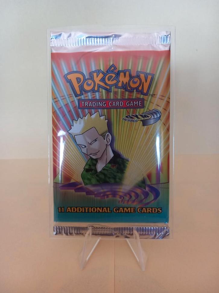 Pokemon/ Gym Heroes Booster Pack - Lt. Surge - Sealed, Hobby en Vrije tijd, Verzamelkaartspellen | Pokémon, Nieuw, Booster, Ophalen of Verzenden