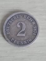 DUITSLAND KEIZERRIJK 2 Pfennig 1874 A - gereserveerd Alexis, Ophalen of Verzenden, Duitsland, Losse munt