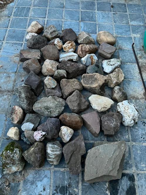 Lot van 50 sier -of vijverstenen, Tuin en Terras, Vijvers, Zo goed als nieuw, Ophalen