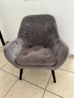 gestoffeerde stoel met zwarte poten - antr, Maison & Meubles, Fauteuils, Comme neuf, Trendy - Klassiek, Enlèvement