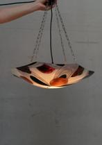Warm toned art glass pendant lamp, Ophalen, Zo goed als nieuw, Glas, Minder dan 50 cm