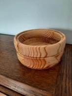 Handgemaakte houten schaal, Huis en Inrichting, Woonaccessoires | Schalen en Manden, Ophalen of Verzenden, Zo goed als nieuw, Schaal