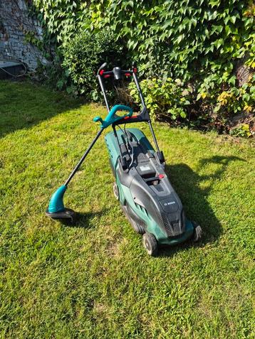 Tondeuse à gazon Bosch Advanced Rotak 690 + coupe-bordure Bo, Enlèvement, Comme neuf