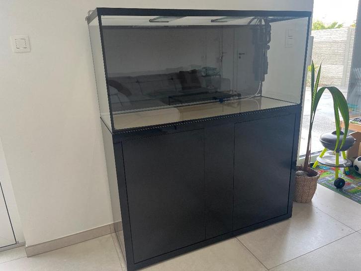 Aquarium Aquatlantis 264L complet avec son meuble., Animaux & Accessoires, Poissons | Aquariums & Accessoires, Comme neuf, Aquarium d'eau douce rempli