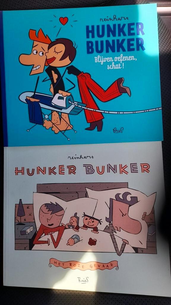 2 boeken Hunker Bunker comics (Reinhart ), Boeken, Humor, Zo goed als nieuw, Cartoons, Ophalen of Verzenden