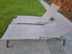 Zeer degelijke inox ligzetels met hoofdkussen, Ophalen, Gebruikt