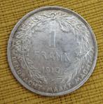 BELGISCHE Albertmunt - 1 frank - 1913, Verzenden, Zilver, Losse munt, Zilver
