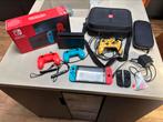 Nintendo switch v2, Games en Spelcomputers, Ophalen of Verzenden, Zo goed als nieuw, Met 2 controllers, Switch 2019 Upgrade