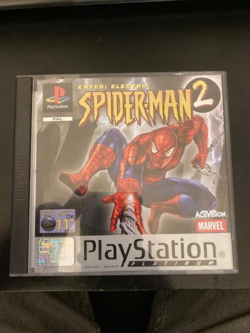 PS1 Spiderman 2: Betreed het Electro-spel., Games en Spelcomputers, Games | Sony PlayStation 1, Gebruikt, Avontuur en Actie, 1 speler