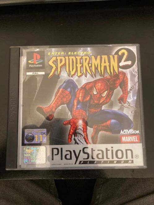 Jeu PS1 Spiderman 2 : Enter Electro., Consoles de jeu & Jeux vidéo, Jeux | Sony PlayStation 1, Utilisé, Aventure et Action, 1 joueur