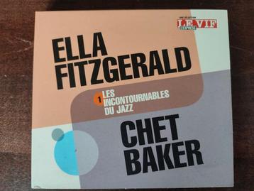 2-CD : ELLA FITZGERALD / CHET BAKER - LES INCONTOURNABL,JAZZ
