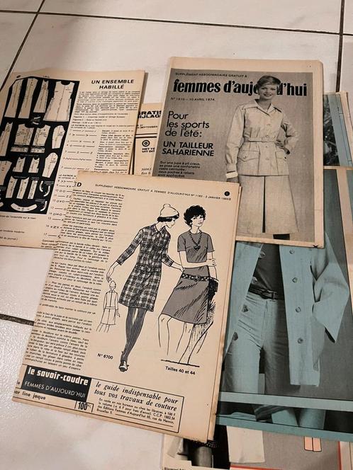 Collection unique d'annexes anciennes de magazines français , Hobby & Loisirs créatifs, Tricot & Crochet, Utilisé, Tricot ou Crochet