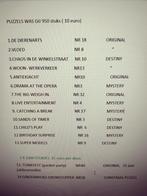 Puzzels WasGij, Hobby en Vrije tijd, Ophalen, Zo goed als nieuw