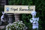 groot reclame bord van Karmeliet, Verzamelen, Biermerken, Ophalen, Gebruikt, Reclamebord, Plaat of Schild, Overige merken