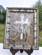 cadre rectangulaire religieux bombé tour bois marbre, Antiquités & Art, Antiquités | Objets religieux, Enlèvement ou Envoi