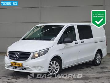 Mercedes Vito 116 CDI Automaat Dubbel Cabine L2 Navi Leder A, Autos, Cuir, Achat, Euro 6, Entreprise