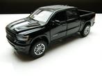 modelauto Dodge Ram Crew Cab Laramie 2019 black – 1:27 19 cm, Hobby en Vrije tijd, Verzenden, Nieuw, Auto, Motormax