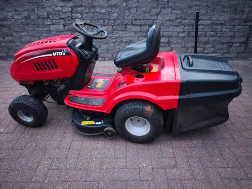 Zitmaaier MTD 13.5pk Transmatic Briggs Stratton, Tuin en Terras, Zitmaaiers, Gebruikt, 90 tot 120 cm, Elektrische starter, Opvangbak
