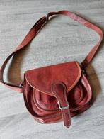 Sac à main en cuir de chèvre, Enlèvement ou Envoi, Comme neuf, Brun, Sac à main