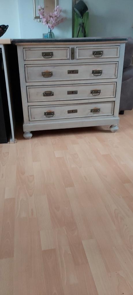 Oude ladekast commode  met marmeren Bovenblad prima staat, Huis en Inrichting, Kasten | Ladekasten, Gebruikt, Ophalen