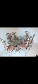 Tafel met 6 stoelen Belgochrom, Ophalen