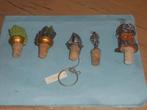 * 5 vintage flessenstoppen, Antiek en Kunst, Curiosa en Brocante, Ophalen of Verzenden