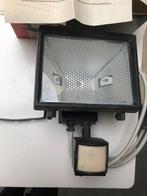 Hallogeen lamp 500 W met detector, Enlèvement, Utilisé, 500 watts ou plus, Lampe avec luminaire