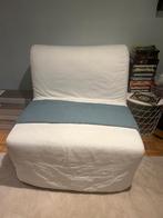 Zitslaapbank, Ophalen, 100 cm, Wit, Zo goed als nieuw