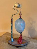 Superbe objet antique chinois avec œuf paint à la main, Ophalen of Verzenden
