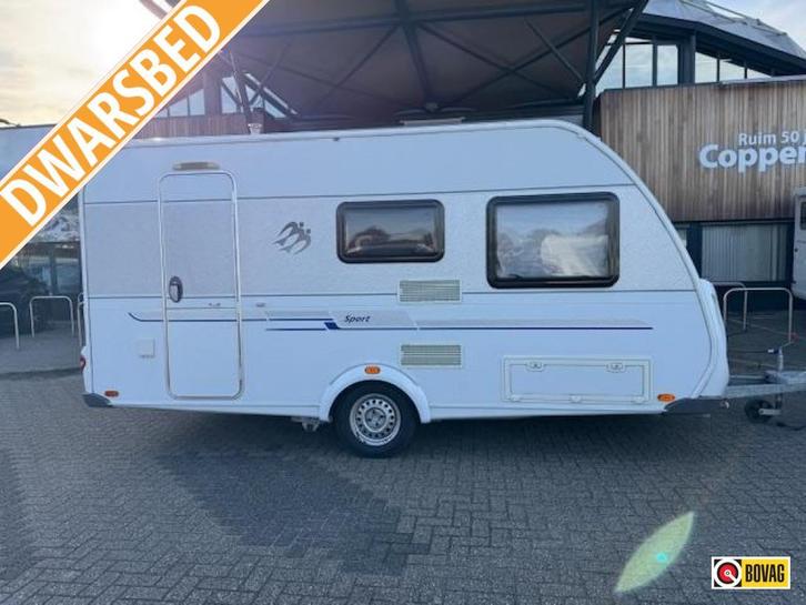 Knaus Sport 420 QD 2011 MOVER + DOREMA TENT!, Caravans en Kamperen, Caravans, tot en met 4, 1000 - 1250 kg, Treinzit, Knaus, Vast bed