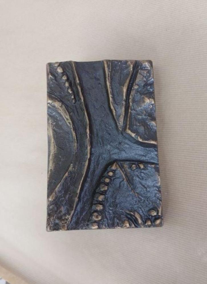 vintage brutalisme deurgreep ``old stock`` 60-70er bronze, Verzamelen, Retro, Huis en Inrichting, Ophalen