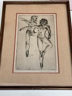 2 gravures, années 1953 - Bert De Blerck., Antiquités & Art, Art | Eaux-fortes & Gravures, Enlèvement ou Envoi