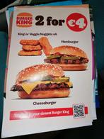 Poster burger king, Verzamelen, Posters, Verzenden