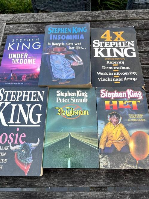 Stephen King boeken GARAGEVERKOOP, Boeken, Thrillers, Gelezen, België, Ophalen
