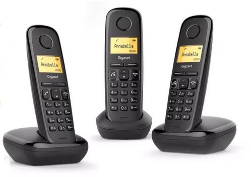 Gigaset A270 Trio DECT Telefoon Zwart, Télécoms, Téléphones fixes | Combinés & sans fil, Comme neuf, 3 combinés, Envoi