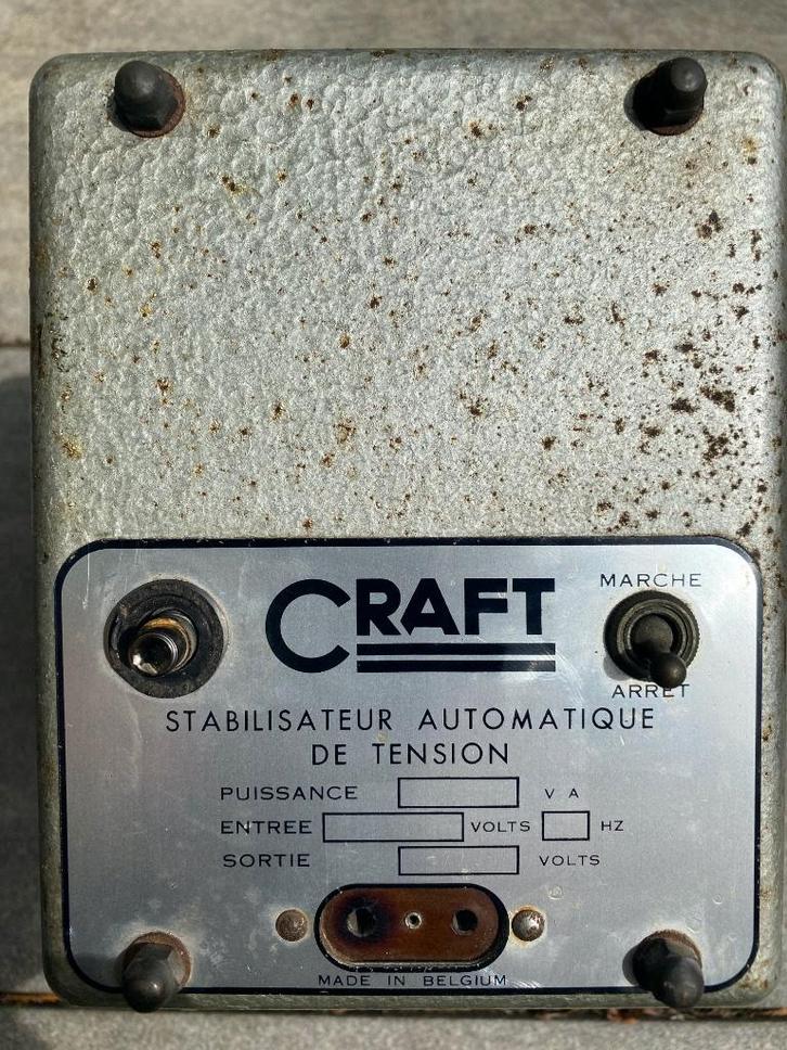 Vintage Ambachtelijke automatische spanningsstabilisator, Doe-het-zelf en Bouw, Overige Doe-Het-Zelf en Bouw, Gebruikt, Ophalen