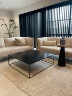 Zwarte vierkante moderne salontafel 100x100cm, Huis en Inrichting, Tafels | Salontafels, Ophalen of Verzenden