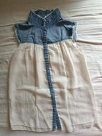 Pimkie blauwe jeans en witte tule tanktop maat M, Blauw, Ophalen of Verzenden, Pimkie, Gedragen