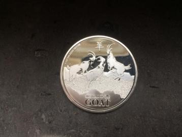 2015 Niue - Year of the goat - 1 oz silver beschikbaar voor biedingen