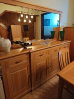 Salle à manger complète en chêne massif, Huis en Inrichting, Complete eetkamers, Ophalen, Zo goed als nieuw, 4 tot 6 stoelen