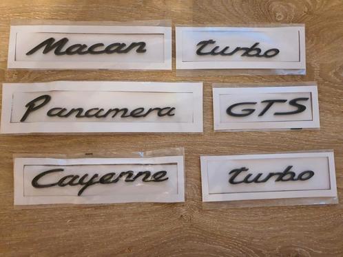 Porsche koffer logos > glans zwart, Auto-onderdelen, Klein materiaal, Porsche, Nieuw, Ophalen of Verzenden