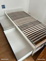 bed ikea (malm/flaxa) 90cm x 200cm met 2 bedlades, Ophalen, Gebruikt, 90 cm, Eenpersoons