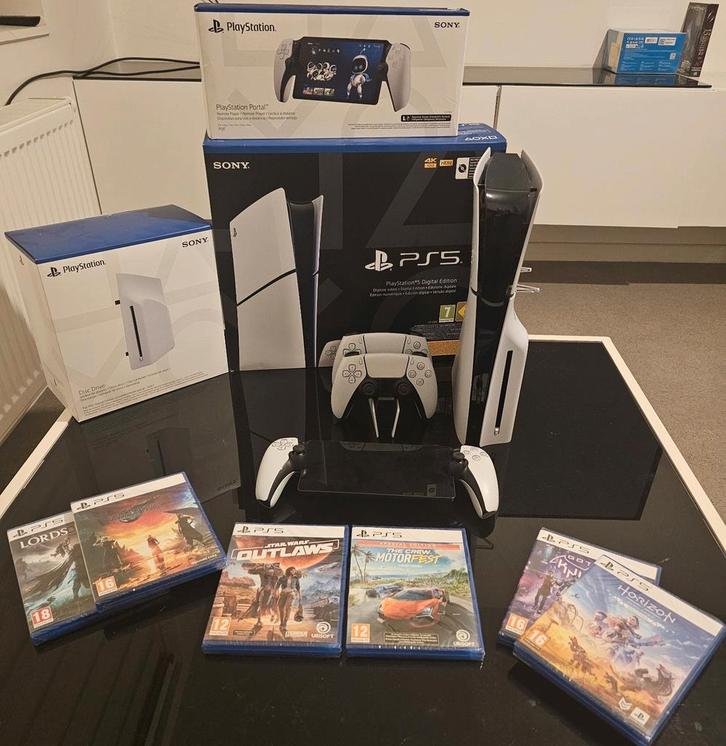 PS5 SLIM FULL PACK  Uitwisselen mogelijk pc-gamer, Games en Spelcomputers, Spelcomputers | Sony PlayStation 5, Zo goed als nieuw